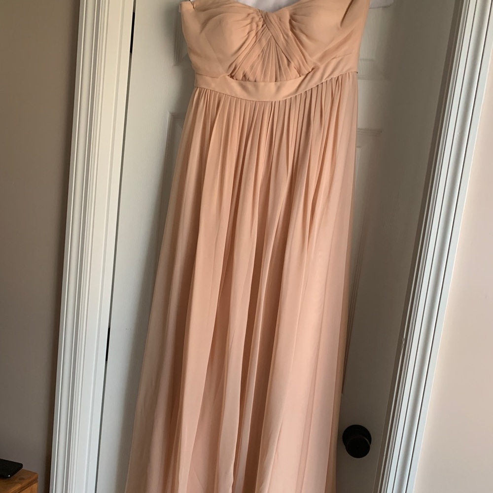 Jenny Yoo blush bridesmaid dress, size 10